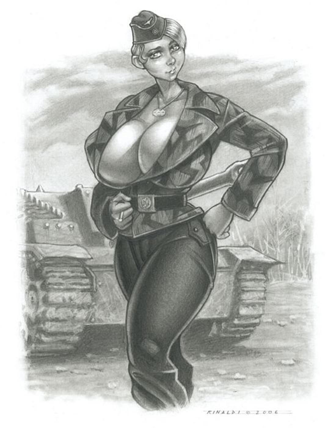 VICTOR RINALDI ART - Huge Tits drawings #2 